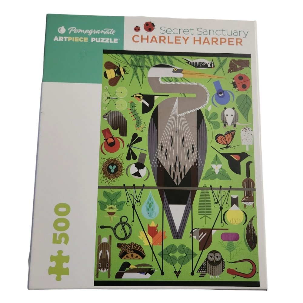 Pomegranate Artpiece Puzzle Secret Sanctuary Charley Harper 500pc